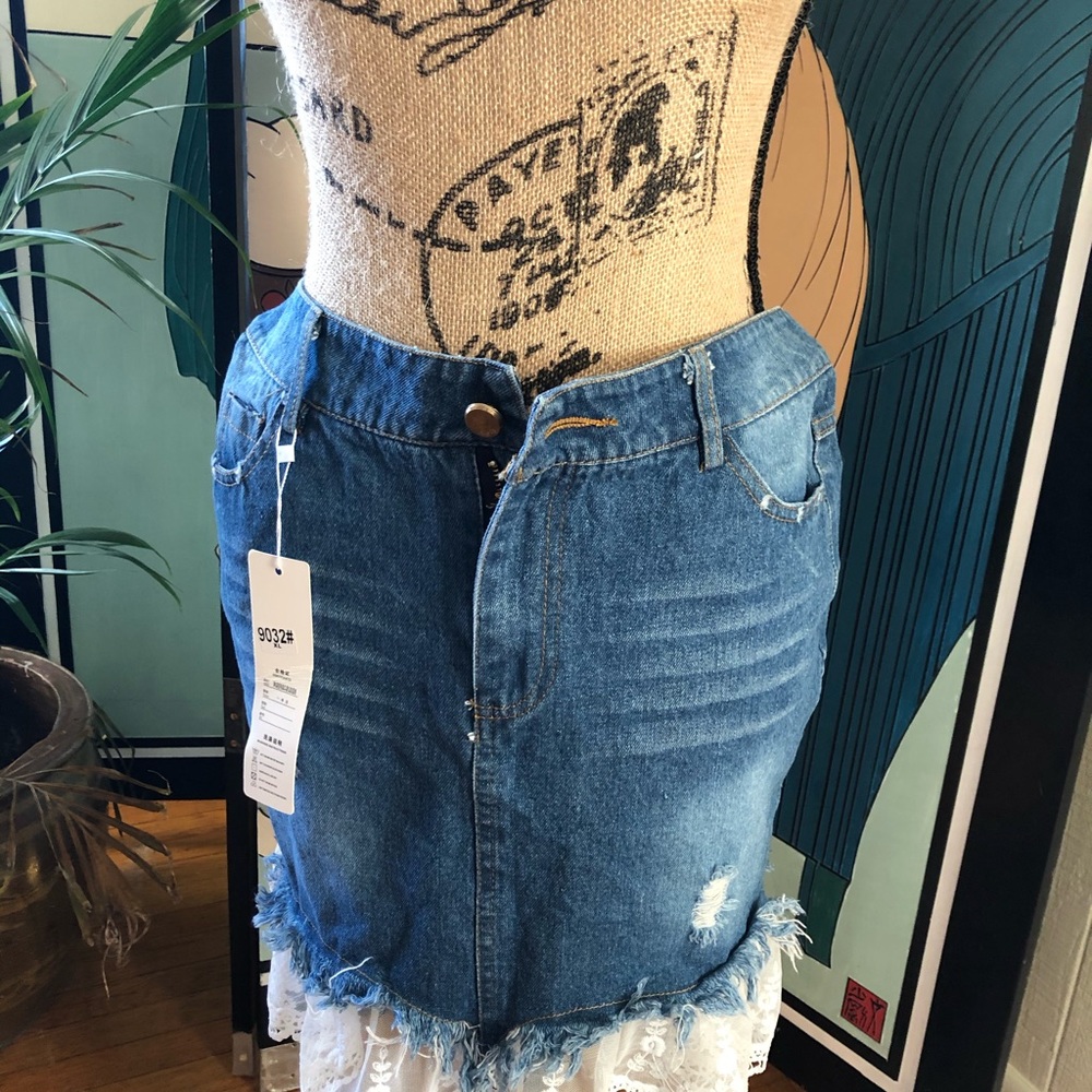 jean skirt